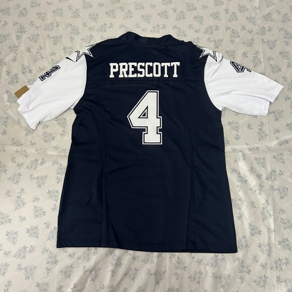 NFL Dak Prescott Dallas Cowboys White Nike Rush Vapor #4 Jersey - Picture 6 of 6